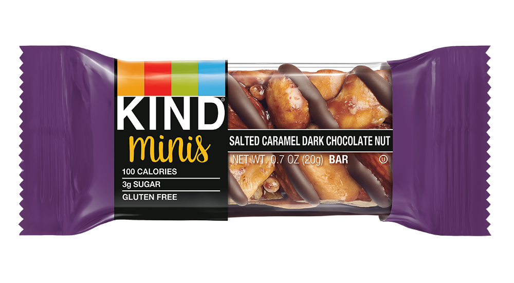 Kind Mini Bars Salted Caramel DC Nut / DC Almond Coconut .7oz 20pk  1/4ct