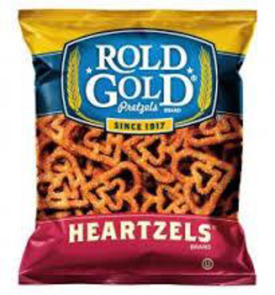 Frito Lay Single Serve Rold Gold Heartzels Whole Grain Rich 104ct .7oz