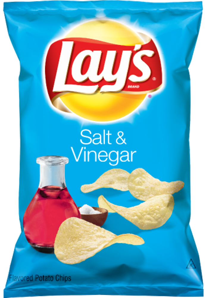 Frito Lay LSS Lay's Potato Chips Salt & Vinegar 64ct 1.5oz