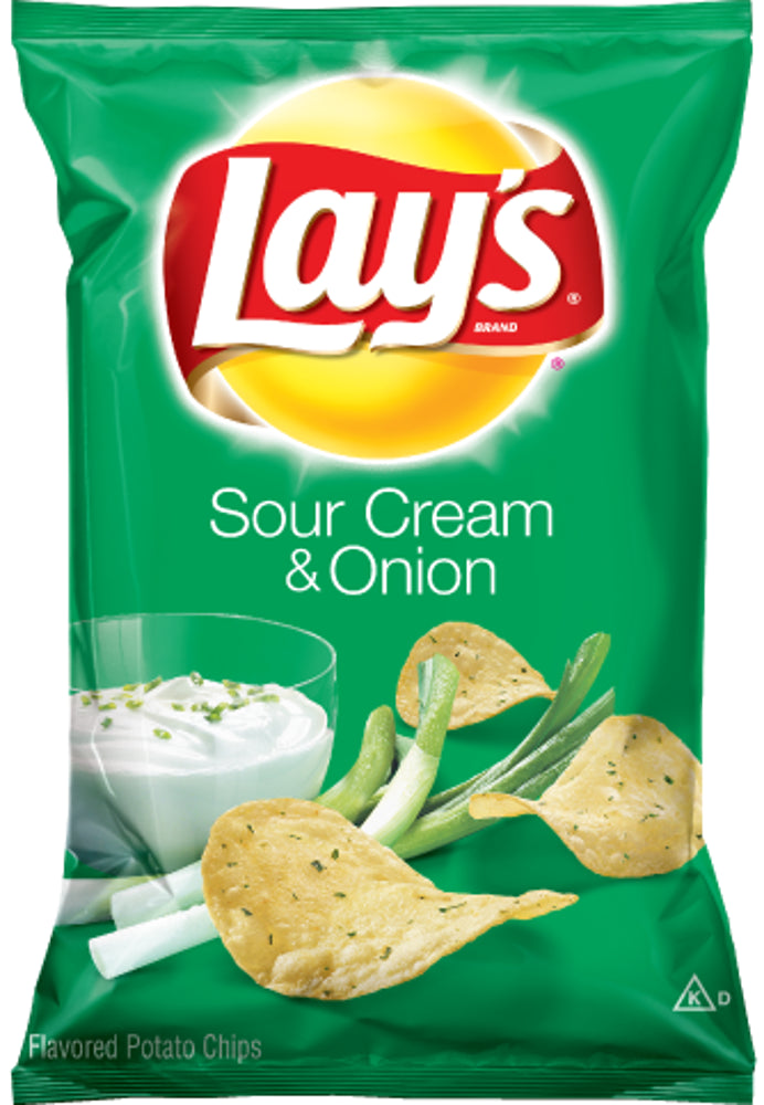 Frito Lay LSS Lay's Potato Chips Sour Cream & Onion 64ct 1.5oz