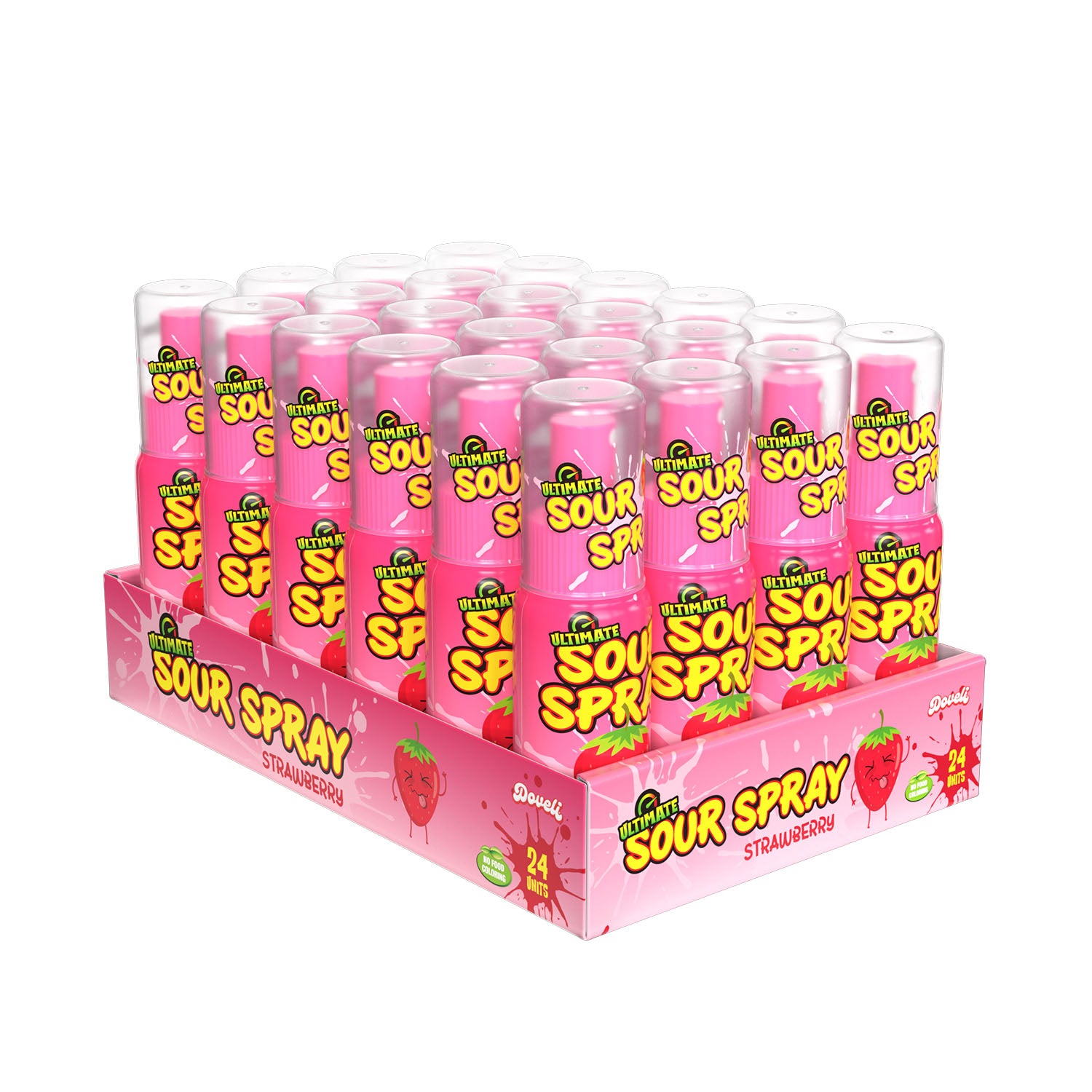 Thats Sweet SOUR SPRAY STRAWBERRY, 1.10oz 8/24ct