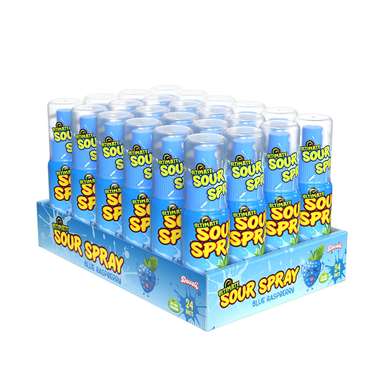 Thats Sweet SOUR SPRAY BLUE RASPBERRY, 1.10oz 8/24ct