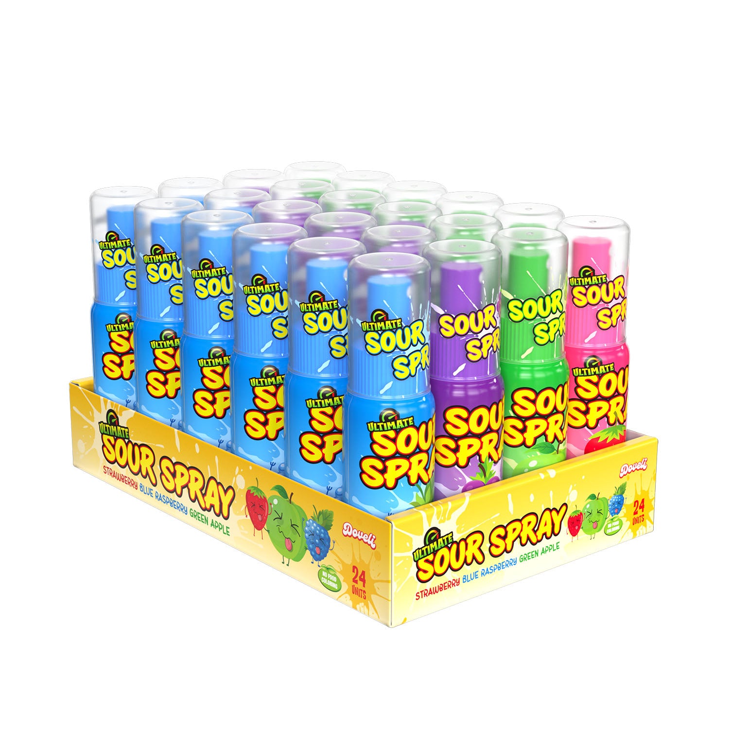 Thats Sweet SOUR SPRAY ASSORTED, 1.10oz 8/24ct