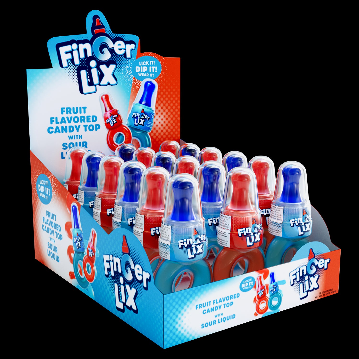 Thats Sweet FINGER LIX LIQUID 1.58oz 6/18ct