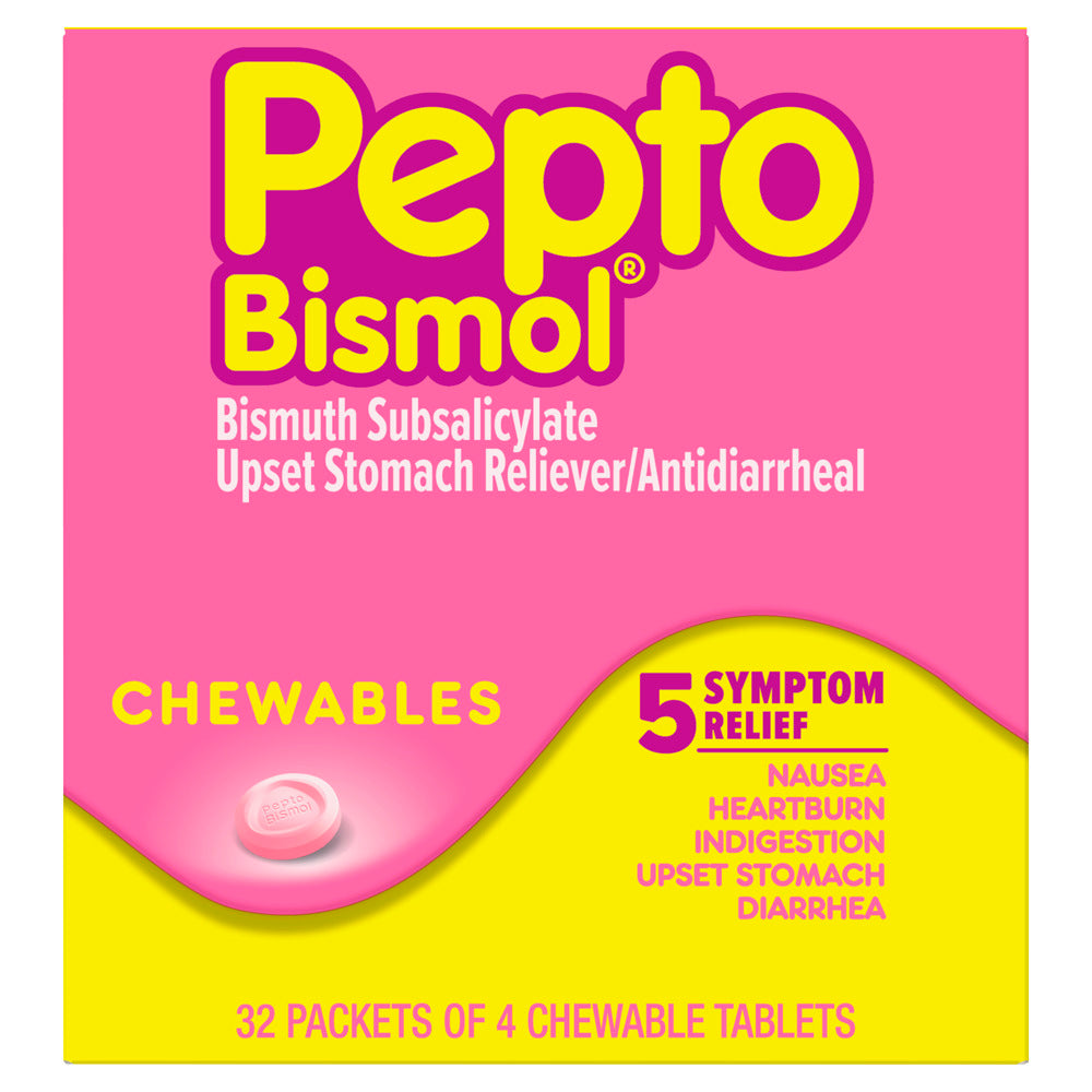 Pepto Bismol Chewable 4ct Single Dose Packets   12/32ct