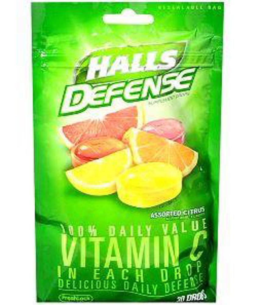 Mondelez Z_Special Order Halls Bags Defense Vit-C Citrus 4/12ct 30Piece(s)