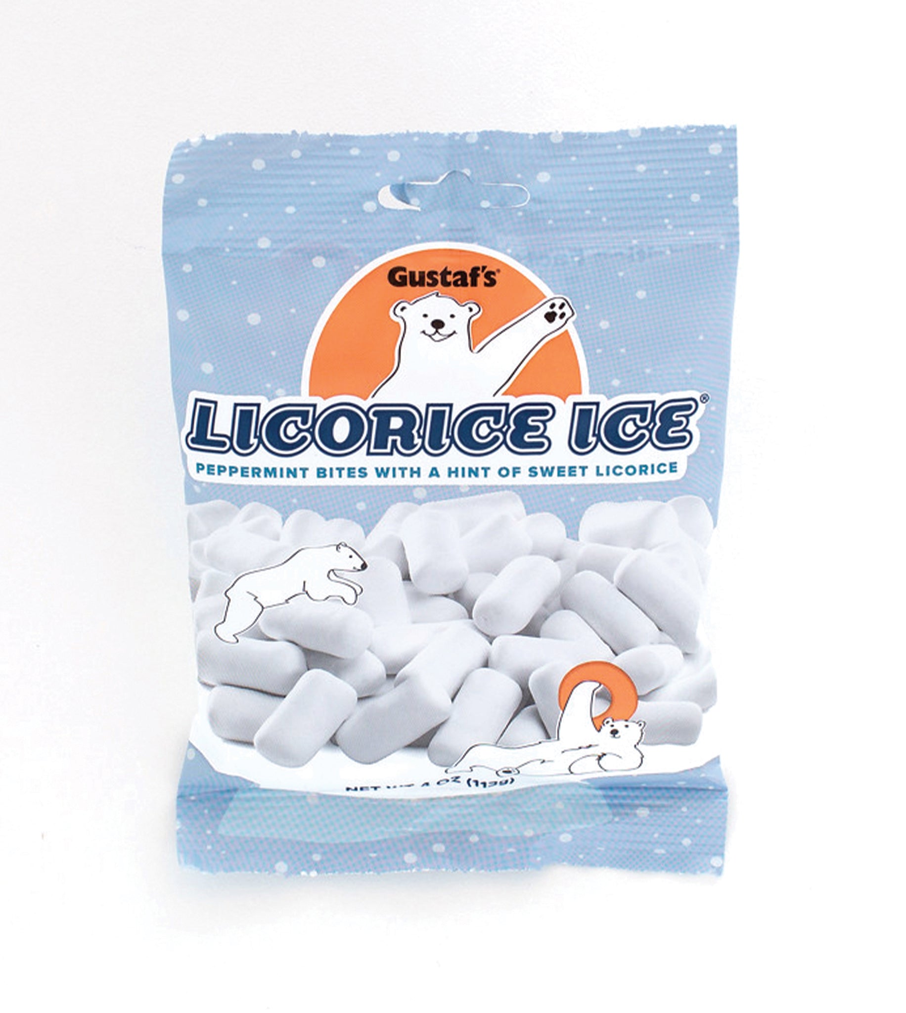 Gustaf's Licorice Ice 4oz Bag  1/12ct