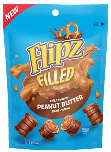 Flipz Peanut Butter Filled Pouch 6oz 1/8ct