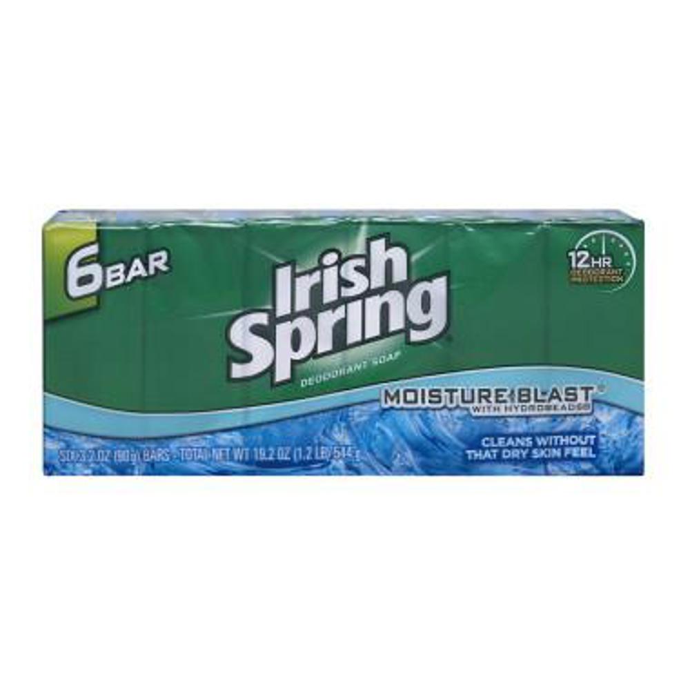 Irish Spring Moisture Blast 6 Pack 12ct 6Pack3.75oz