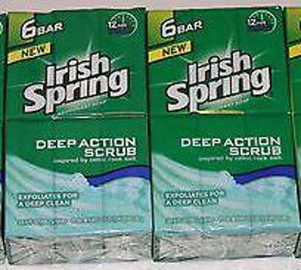 Irish Spring Deep Action Scrub 6 Pack 12ct 6Pack3.75oz