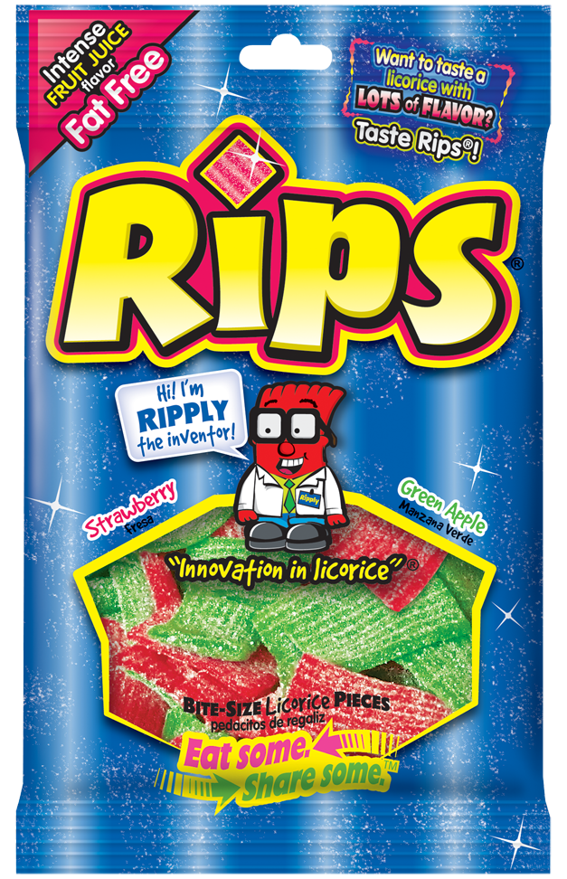 Rips Peg Bite-Size Strawberry/Apple 12ct 4oz