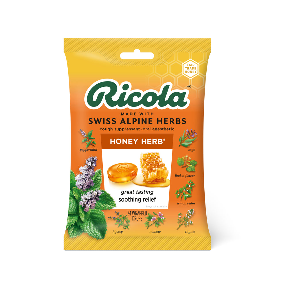 Ricola Bag (24 Piece) Honey-Herb 6/8ct