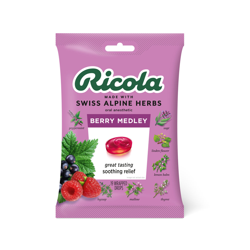 Ricola Bag Berry Medley  19pc Bag  6/8ct