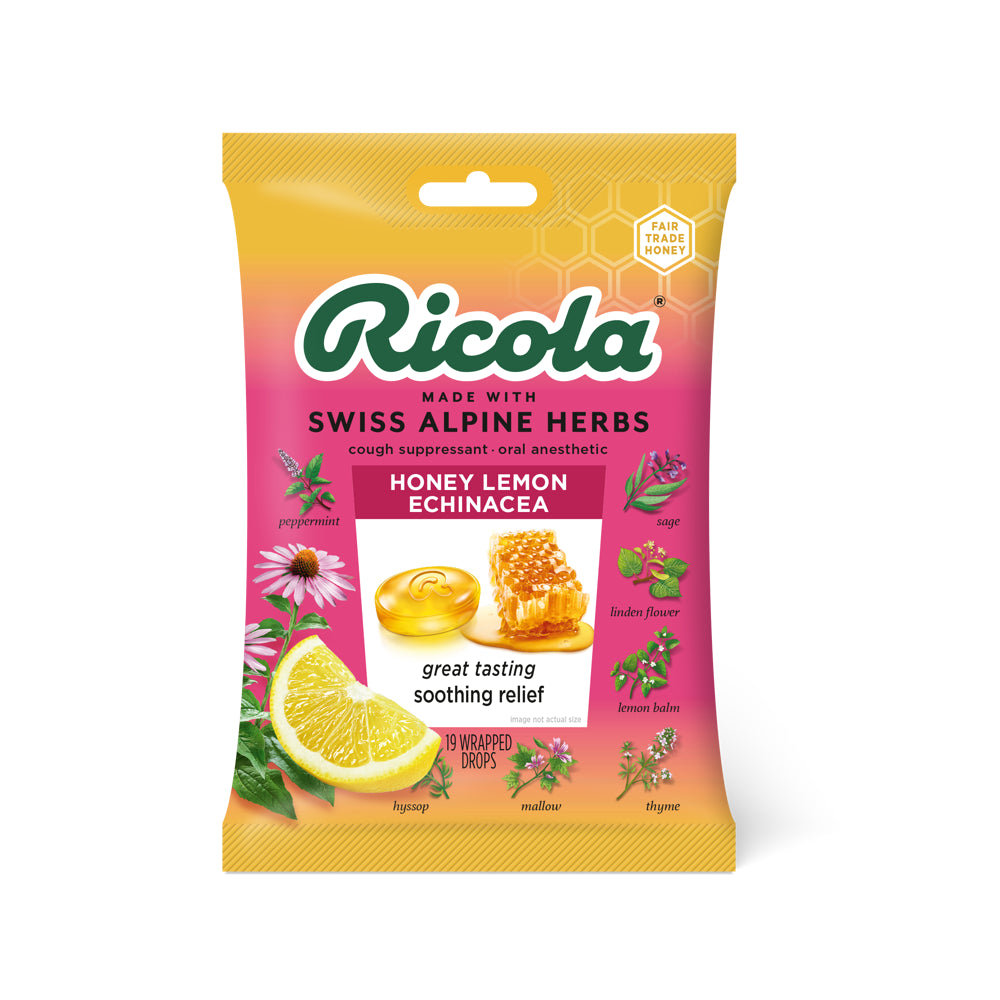 Ricola Bag Honey-Lemon w/Echinacea Bag 19ct  6/8ct