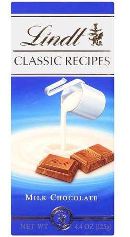 Lindt Classic Recipe Bars Milk 6/12ct 4.4oz