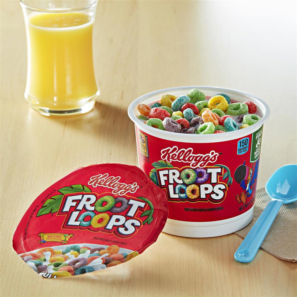 Kellogg's Cereal In A Cup Fruit Loops 10/6ct 1.5oz