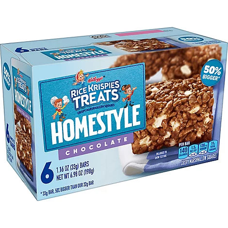 Rice Krispies Treats Homestyle Chocolate 6.98oz (6ct) 1/6ct