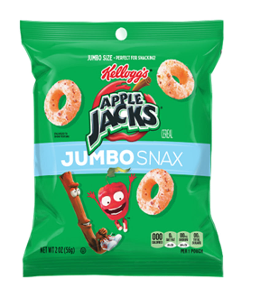 Kellogg's Jumbo Snax Apple Jacks 2oz 1/6