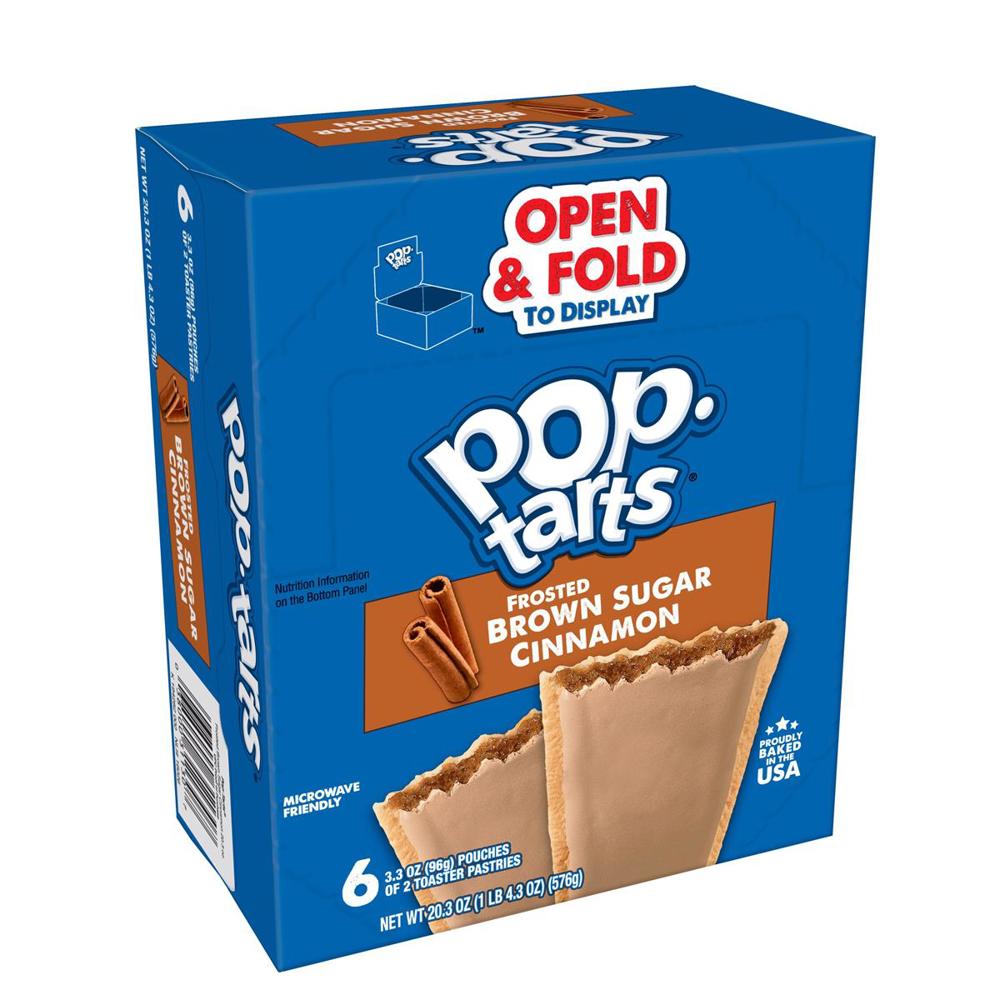 Pop Tarts Frosted Brown Sugar Cinnamon 12/6ct 3.6oz