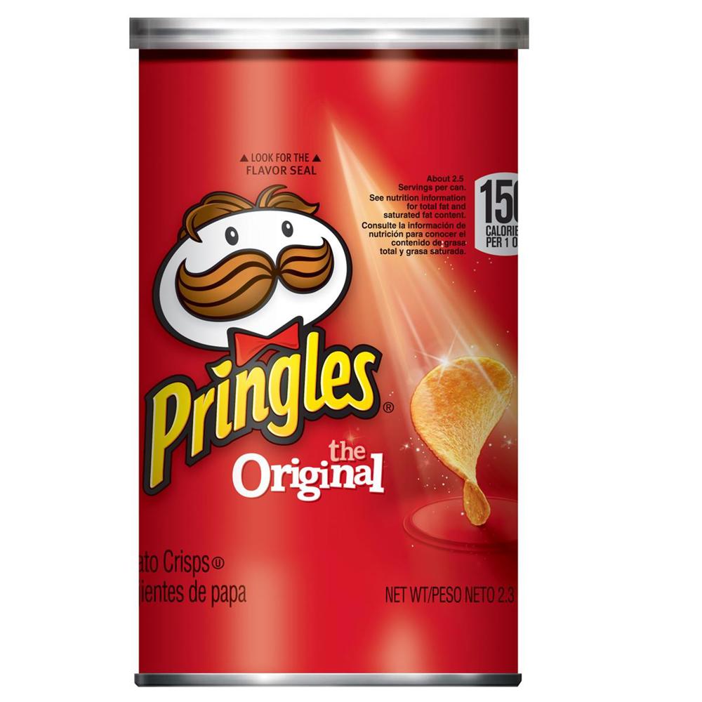 Pringles Grab & Go 2.5 oz Can Original 12ct 2.36oz