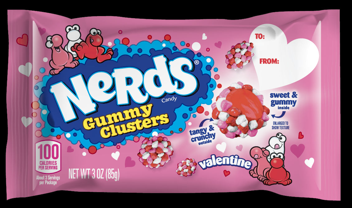 Nerds Valentine's Gummy Clusters 4/12/3 Ounce Package