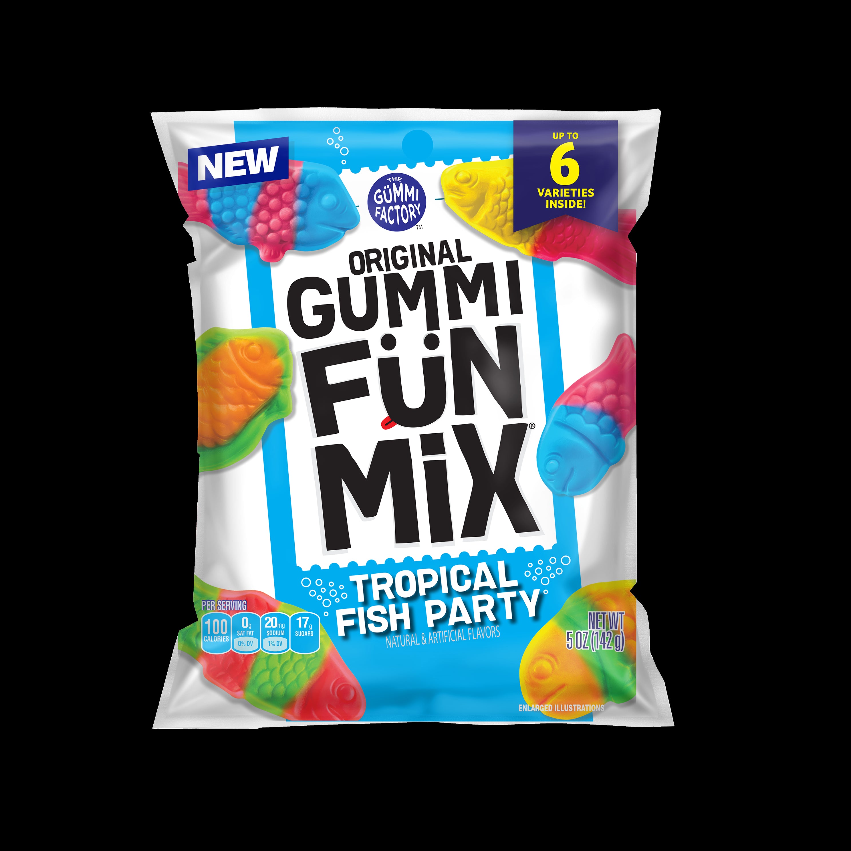 Original Gummi Fun Mix Tropical Fish Party 5oz 1/12ct