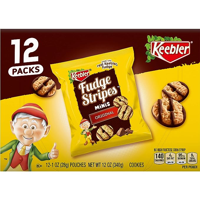 Keebler Fudge Stripes Minis OTG 1oz 4/12ct