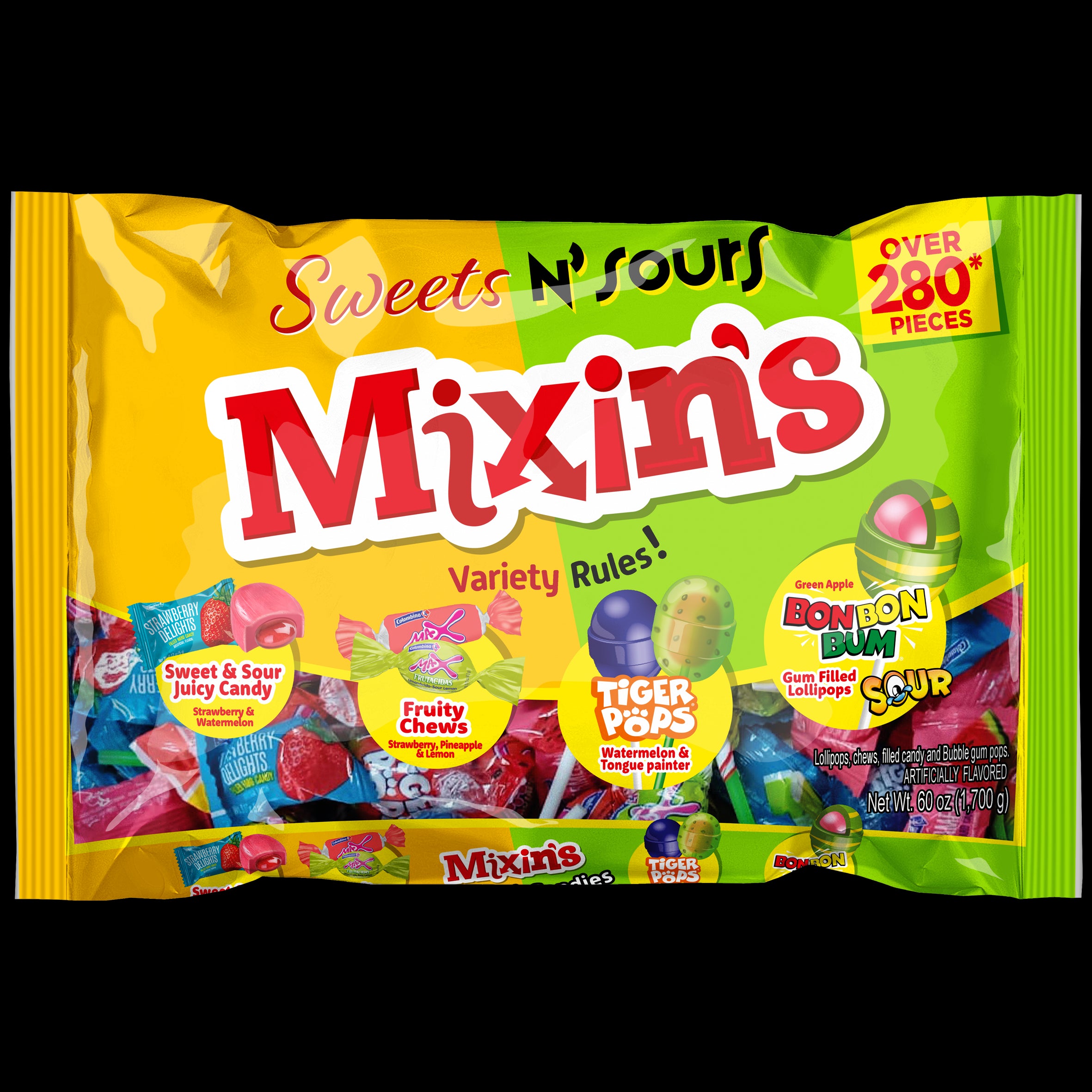 Colombina Mixin's Sweet & Sour 60oz (280ct) 1/8ct