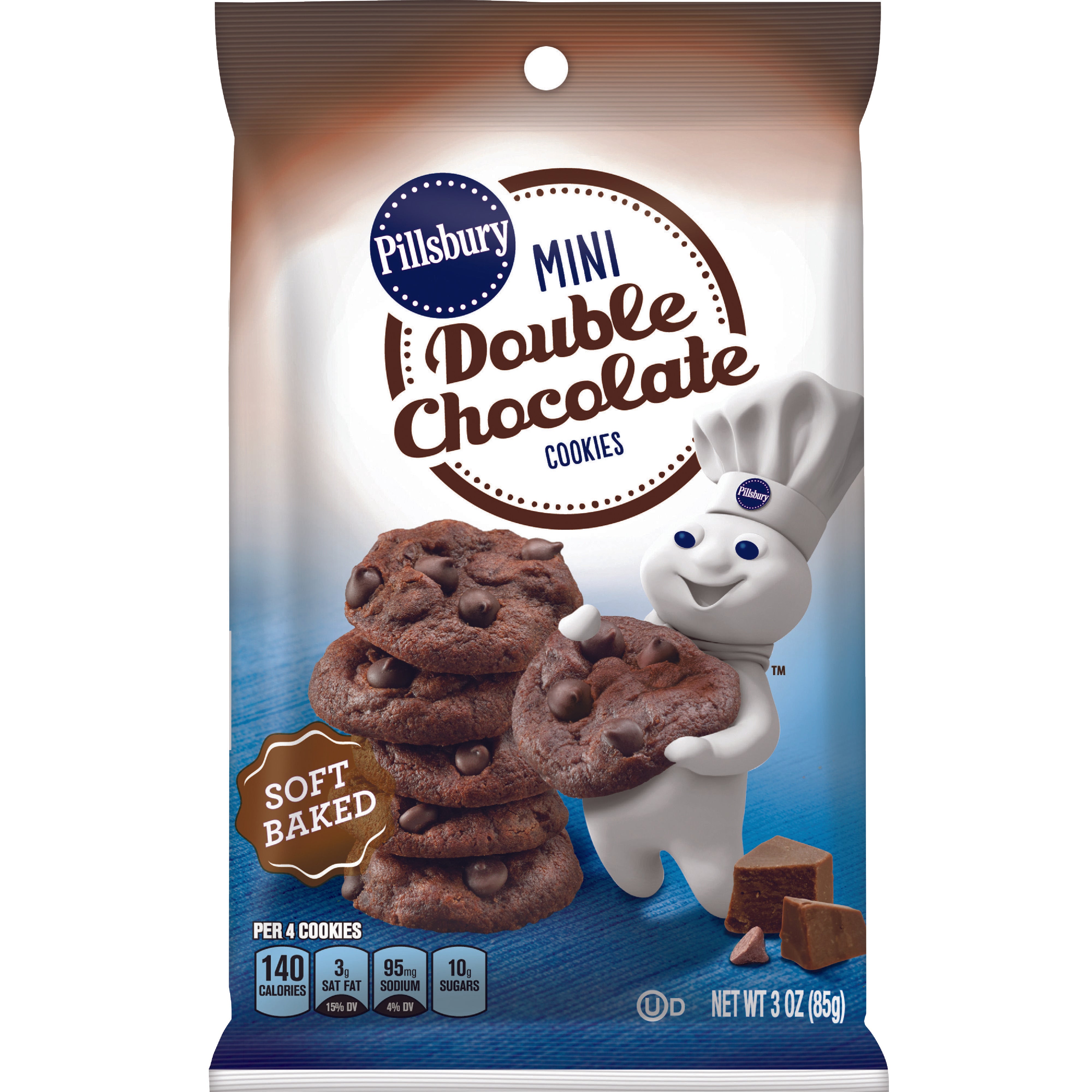 Pillsbury Cookies Mini Soft Baked Double Chocolate 9/6ct 3oz