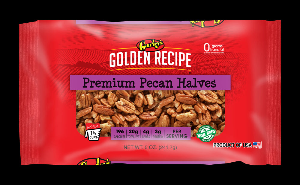 Gurleys Baking & Snacking Nuts LD Bag - Shelled Pecans -  Halves