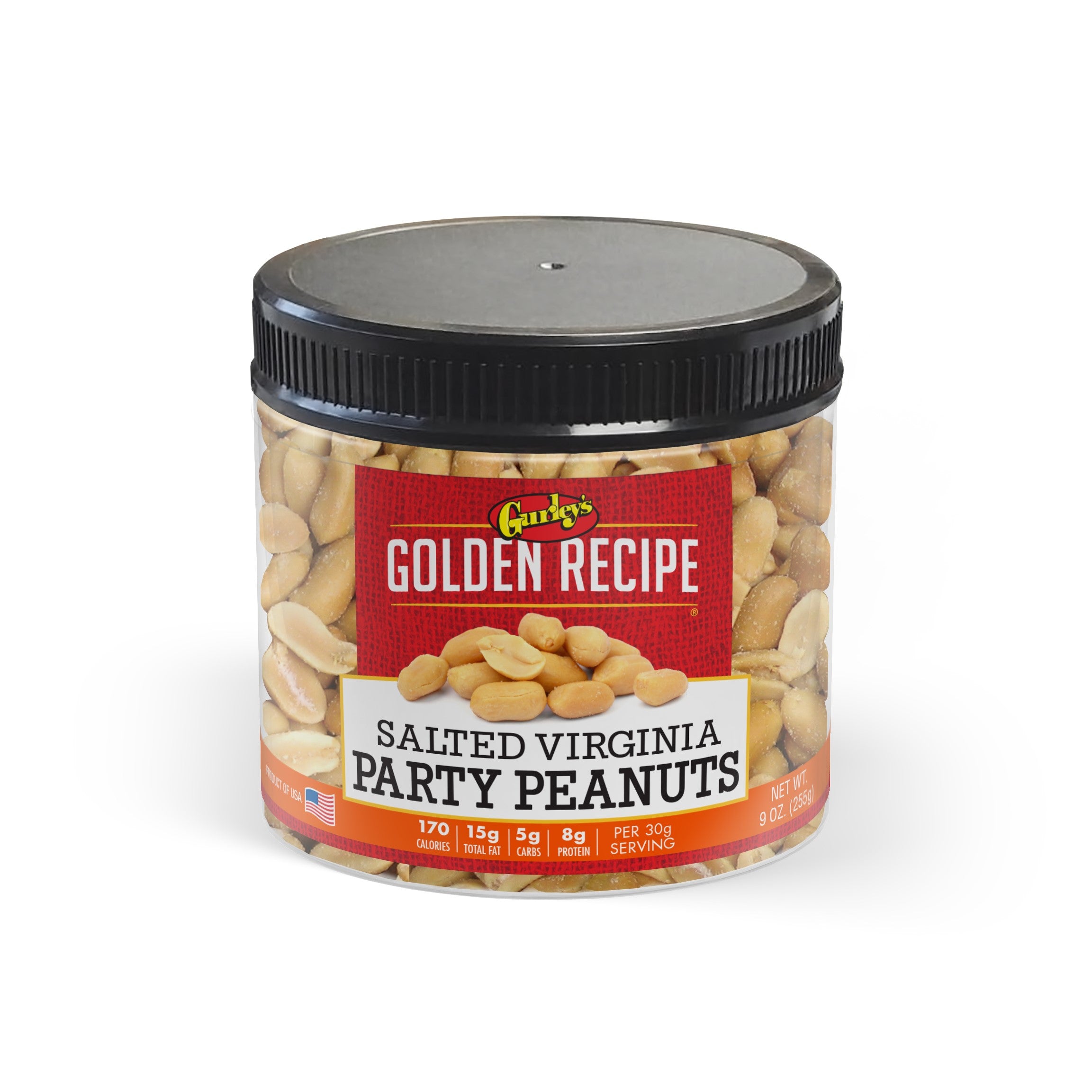 Gurleys Golden recipe Small Jars Party Peanuts 9oz 1/6ct