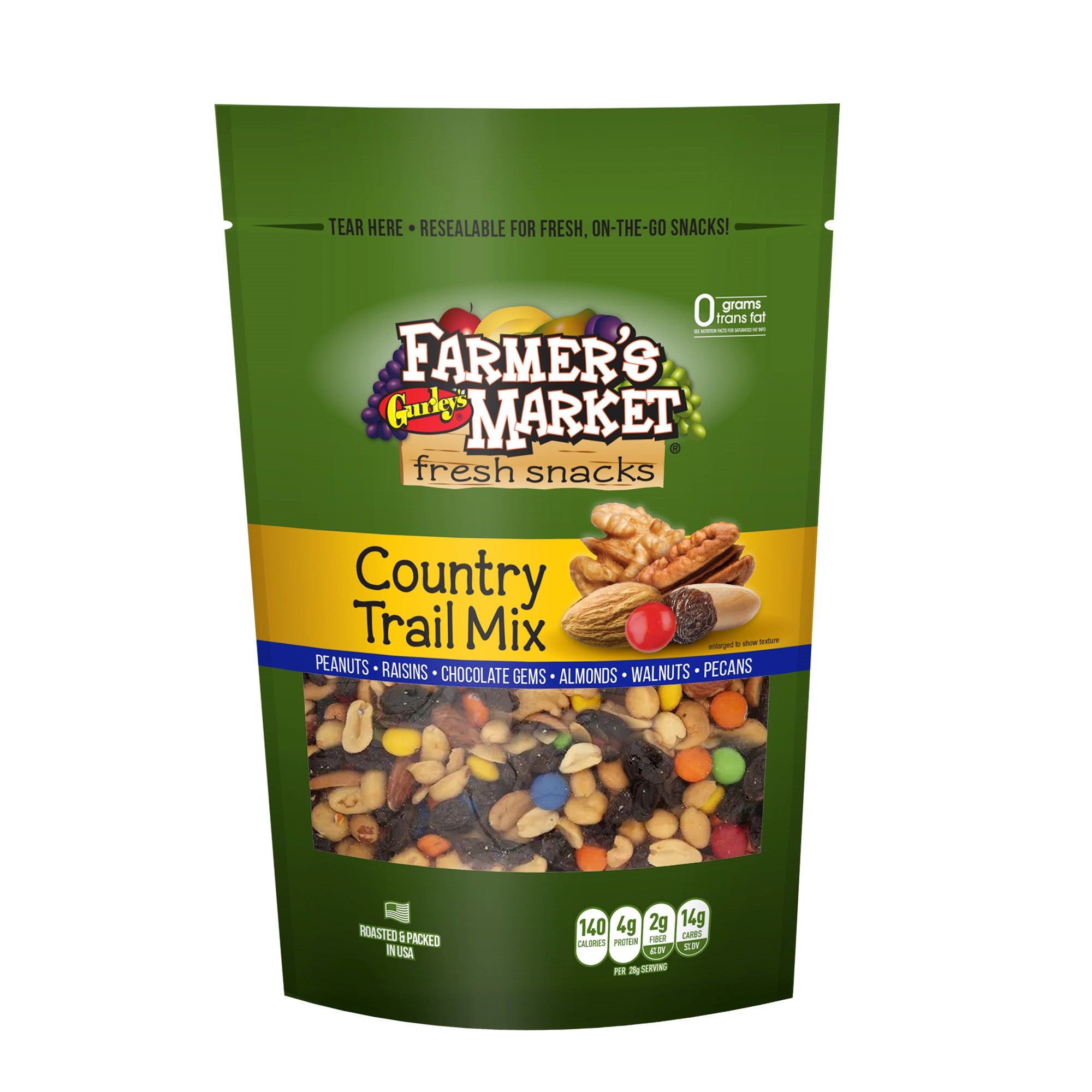 Gurleys Farmers Market (Stand-Up Reclosable Bag) Country Trail Mix