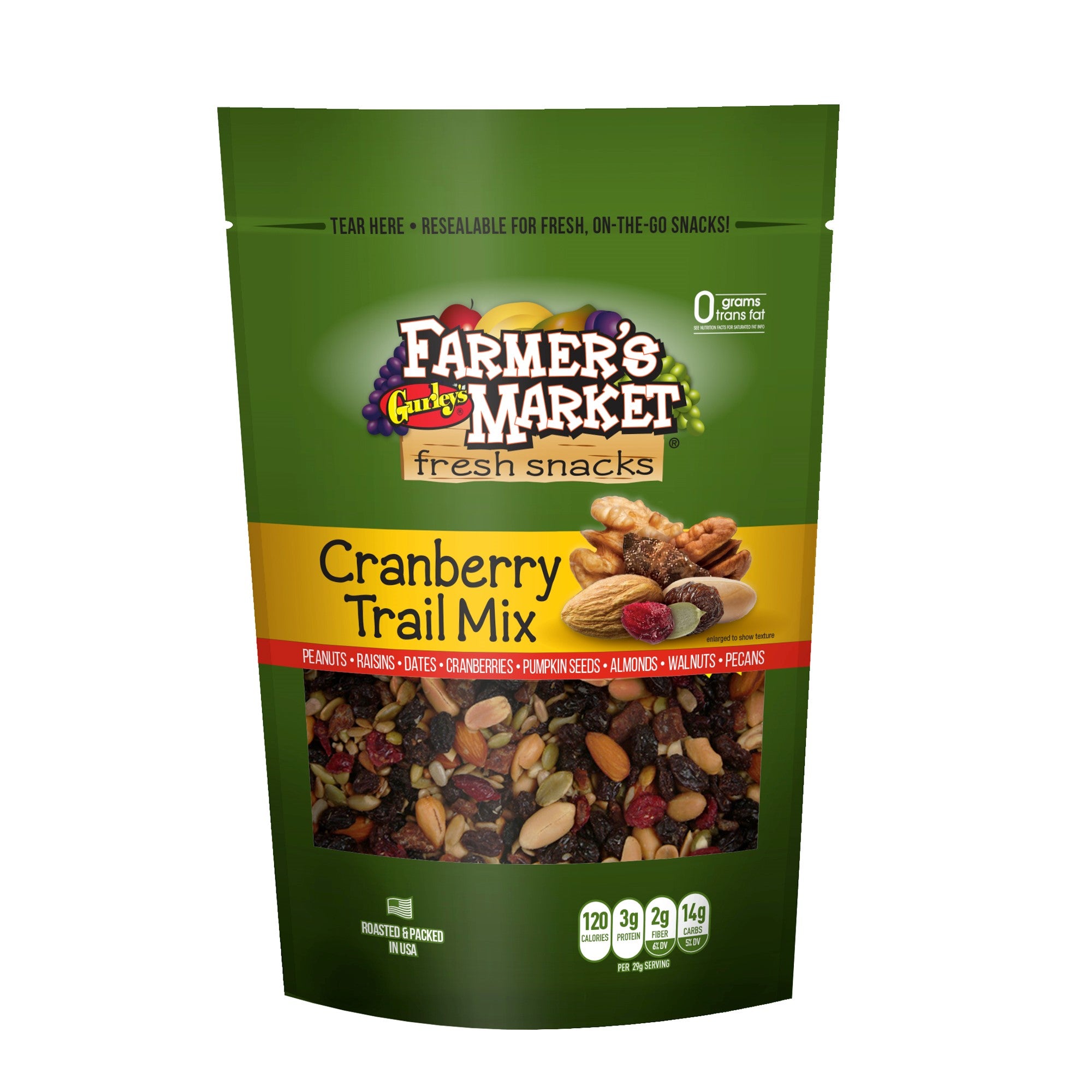 Gurleys Farmers Market (Stand-Up Reclosable Bag) Cranberry Trail Mix