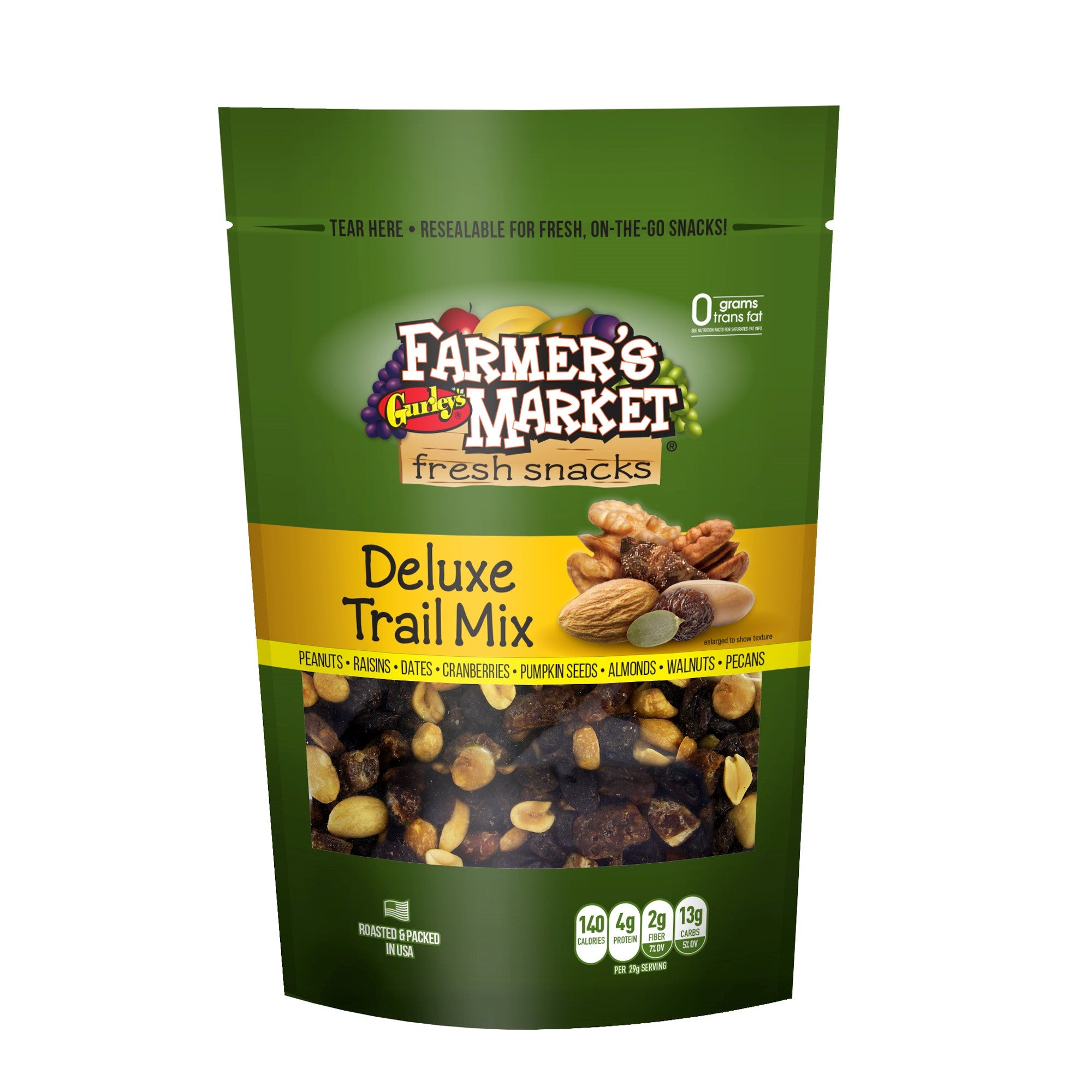 Gurleys Farmers Market (Stand-Up Reclosable Bag) Deluxe Trail Mix