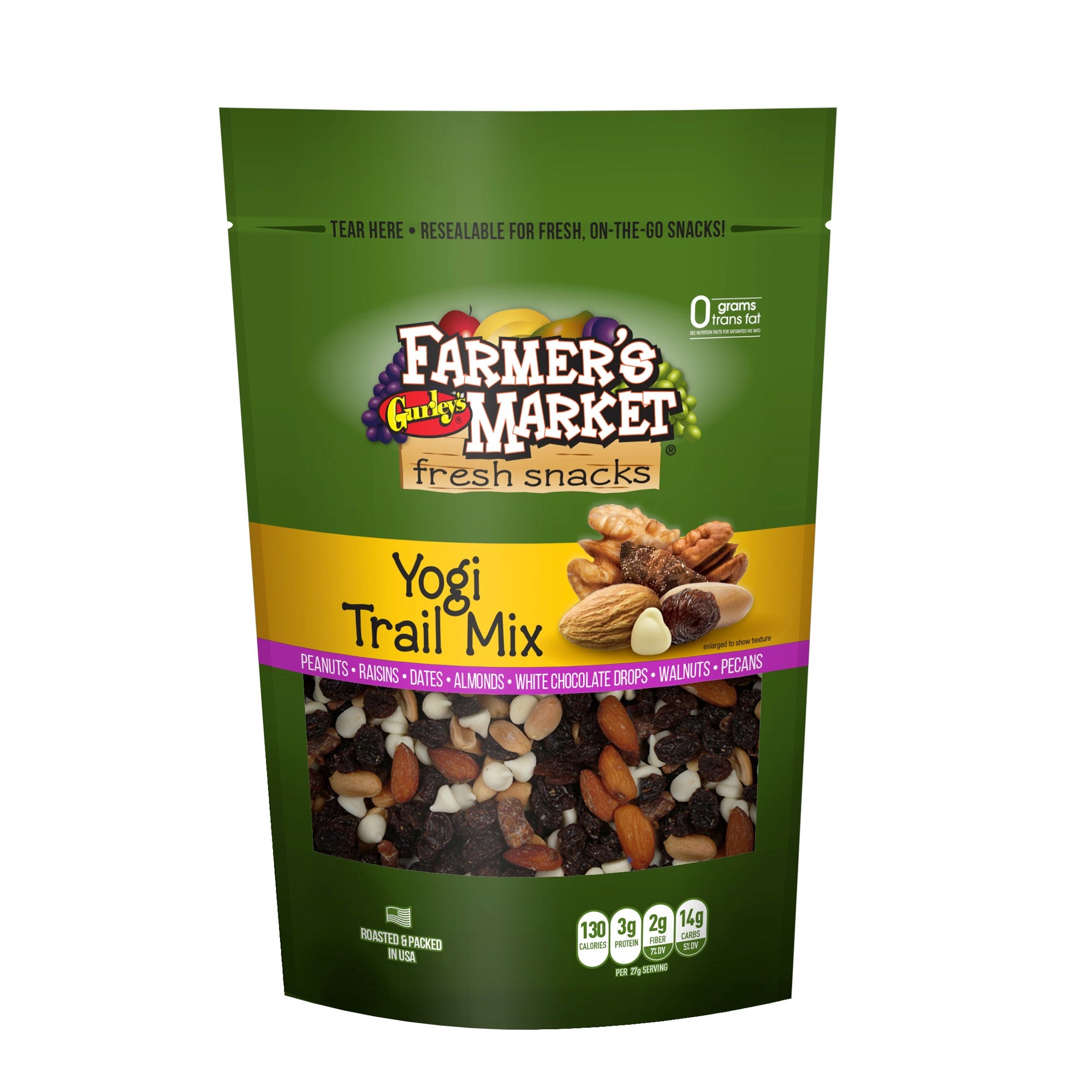 Gurleys Farmers Market (Stand-Up Reclosable Bag) Yogi Trail Mix