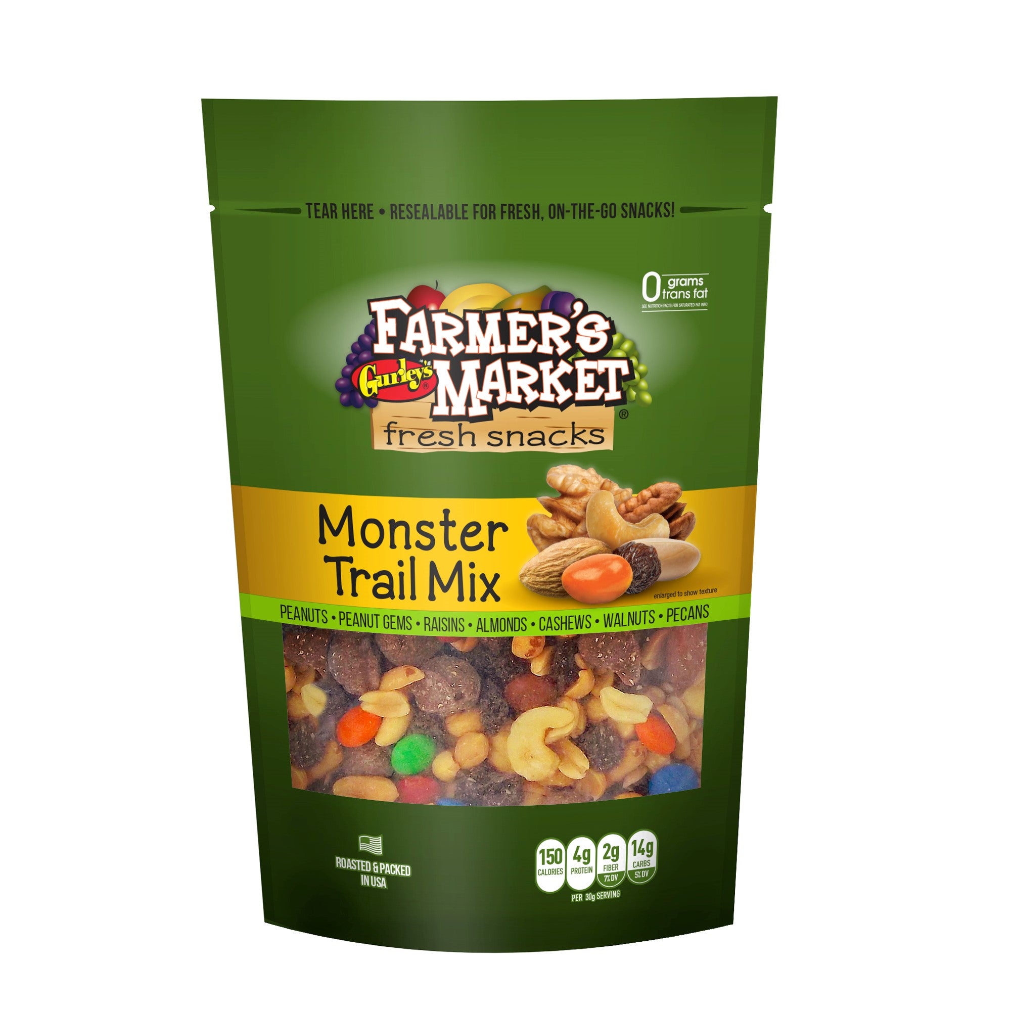 Gurleys Farmers Market (Stand-Up Reclosable Bag) Monster Trail Mix