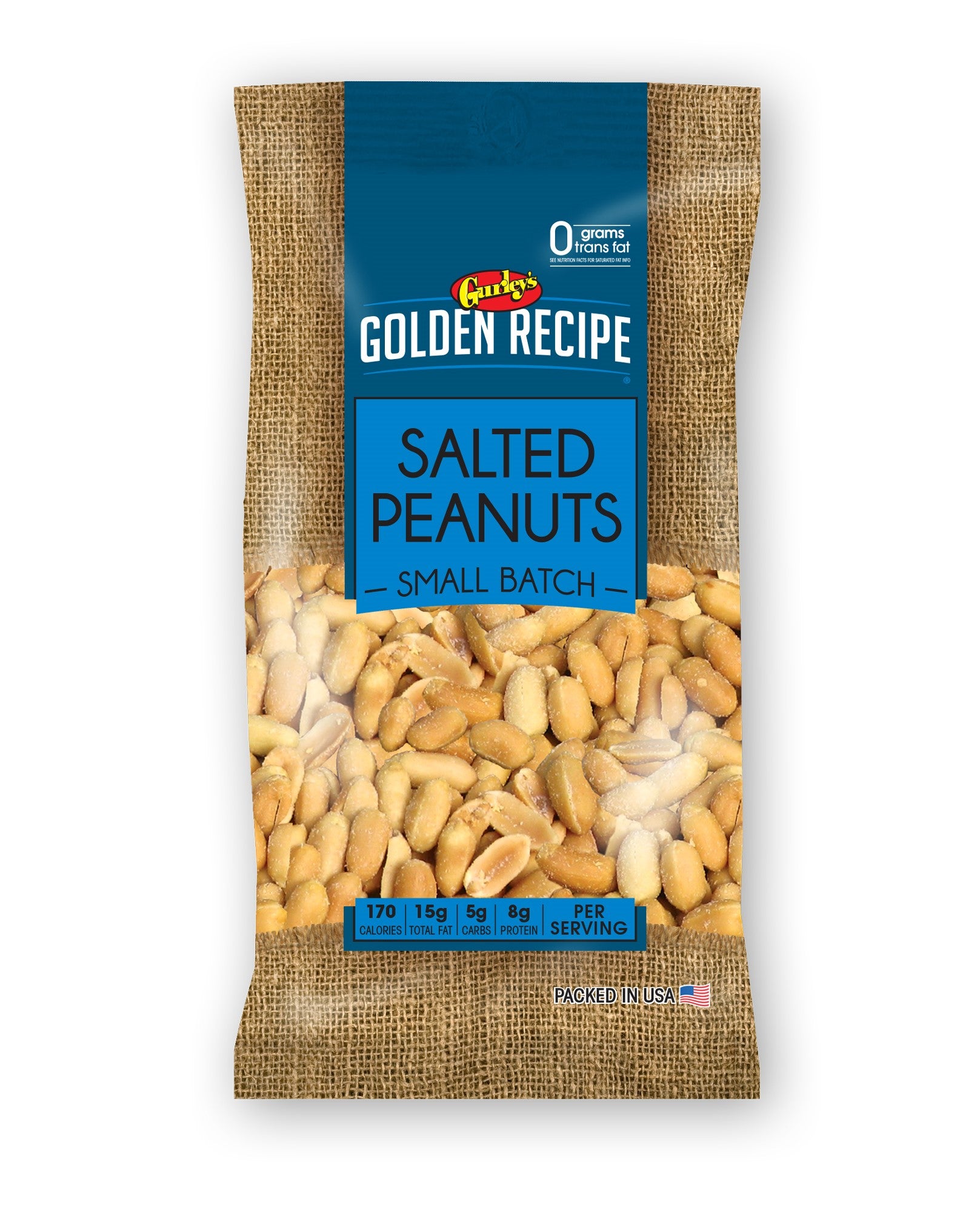 Gurleys Golden Recipe Peanuts, Roasted & Salted    NEW