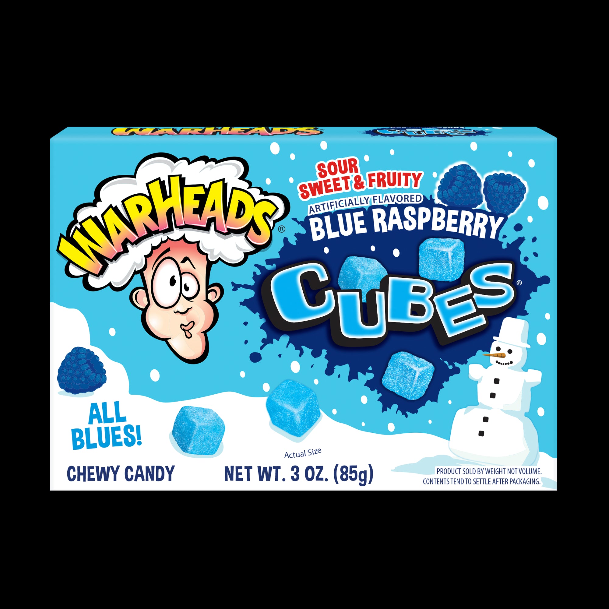 WARHEADS Blizzard Cubes Theater Box  3oz  12ct