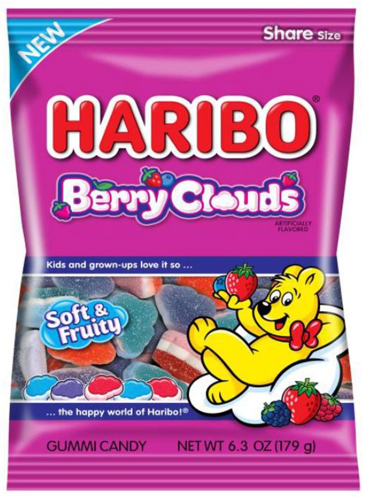 Haribo Peg Bag Berry Clouds 6.3oz 1/10ct