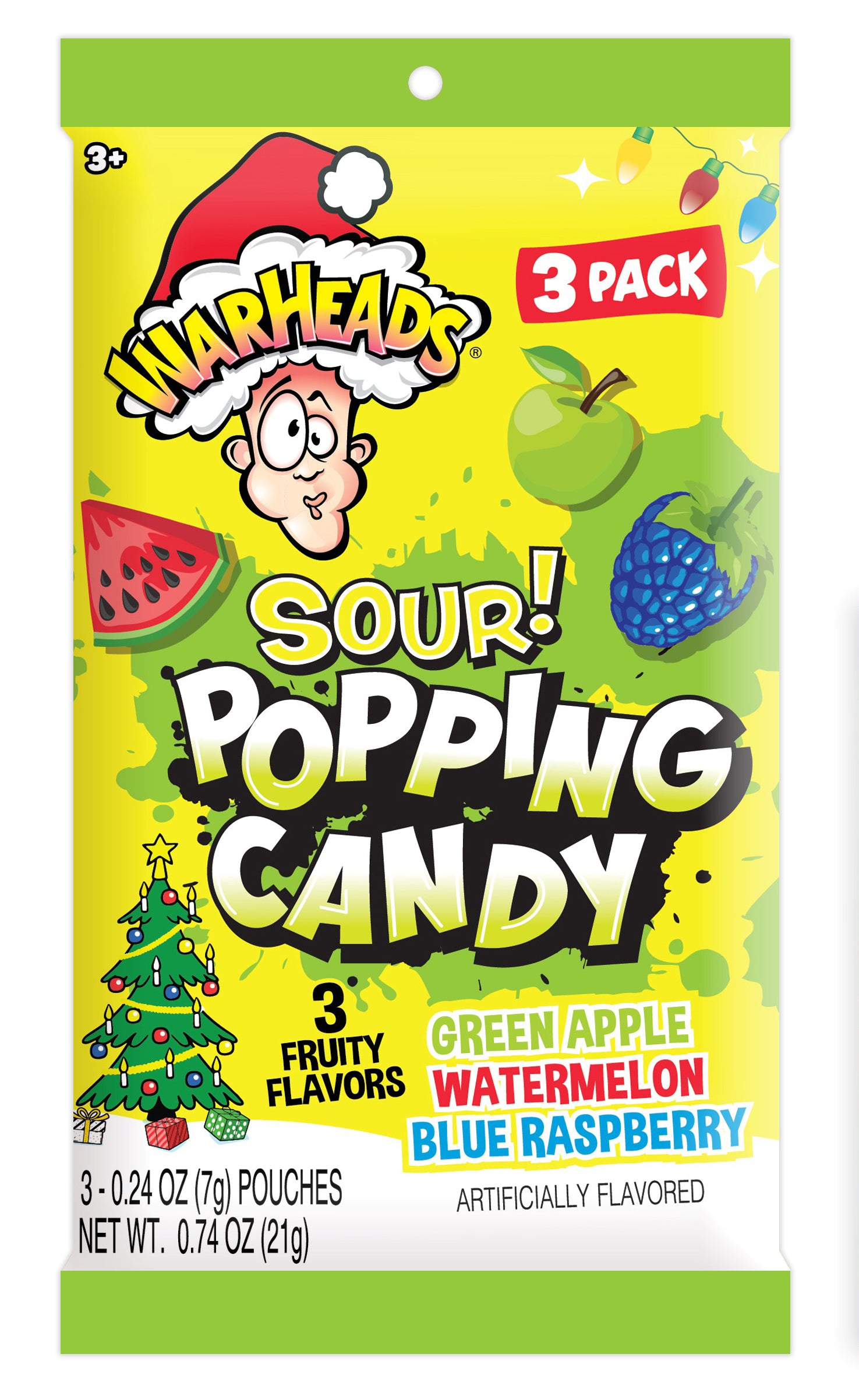 WarHeads XM Sour 3PK. Popping Candy .74oz.