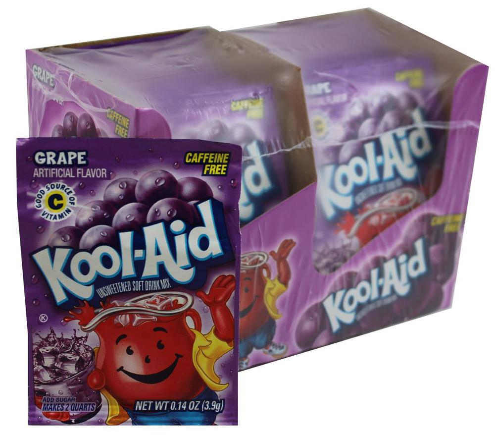 Kool-Aid Unsweetened 2QT Grape 4/48ct 0.14oz