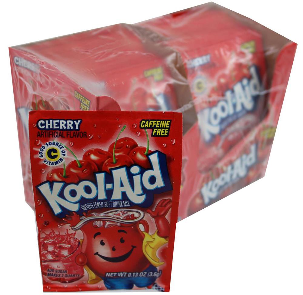 Kool-Aid Unsweetened 2QT Cherry 4/48ct 0.13oz