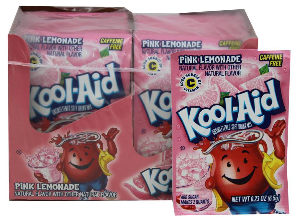 Kool-Aid Unsweetened 2QT Pink Lemonade 4/48ct 0.23oz