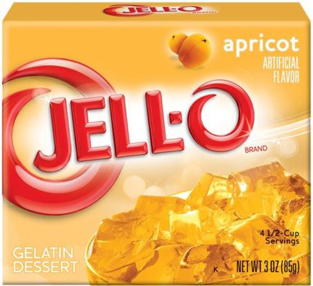 Kraft Jell-O Apricot 24ct 3oz