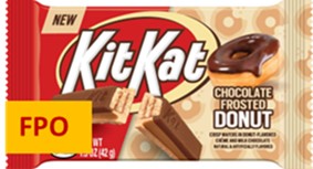 KIT KAT Chocolate Frosted Donut Standard Bar (Crisp Wafers In  Donut-Flavored Creme And Milk Chocola