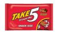 REESE'S TAKE 5 (Pretzels, Caramel, Peanut Butter, Peanuts and Chocolate) Snack Size Bar Laydown Bag,