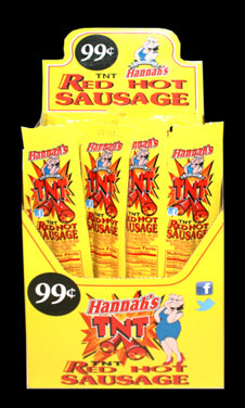 Hannah's .99cent  Red Hot Sausage TNT  1.7z 6/24ct