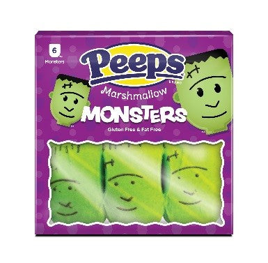 Jb Halloween Peeps 6ct  Marshmallow Monsters   12/3oz