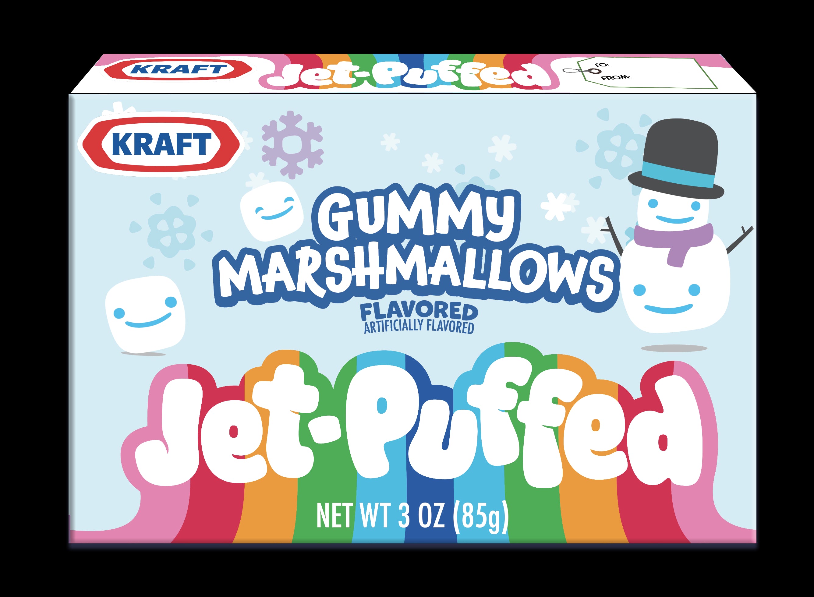 Jet-Puffed Marshmallow Flavored Gummies! Theater Box 3oz