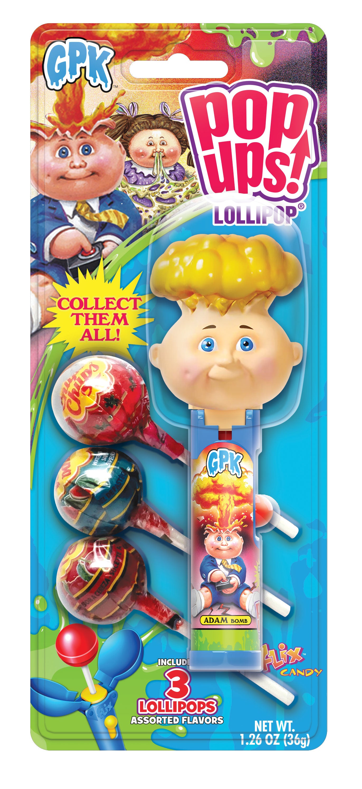 Garbage Pail Kids Pop Up Blister Card CD1.26oz. 6/6ct